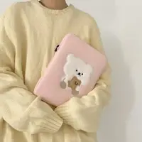 在飛比找ETMall東森購物網優惠-韓國可愛小熊Mac蘋果筆記本電腦包女學生包11寸13寸內膽包