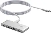 SmallRig SD Card Reader, 5-in-1 Memory Card Reader with Dual USB-C and SD/TF Card Slots, 65W PD Charging, for SD, SDHC, SDXC, Micro SD, Micro SDXC/Cards, for Travel Photography - 4746