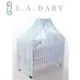 【美國 L.A. Baby】豪華全罩式嬰兒床蚊帳(加大加長型/淡藍色)