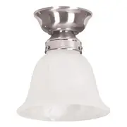Trent DIY Ceiling Fixture in Satin Nickel with Glass Diffuser