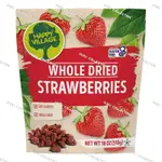 進口草莓乾 510公克 HAPPY VILLAGE WHOLE DRIED STRAWBERRIES 510 G