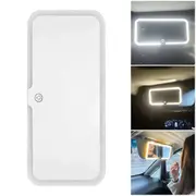 Car Sun Visor Vanity Mirror, Rechargeable LED Makeup Mirror with 3 Brightness, Universal for Car SUV Accessories 1pc