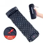 Camping Sleeping Pad Inflatable Mattress Ultralight Mat Built-in Inflator Pump