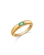 Bloomingdale's Fine Collection Emerald Bezel Ring in 14K Yellow Gold
