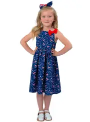 Australia Day Girls Aussie Flag Printed Costume Dress