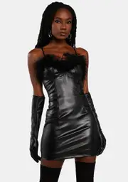 No Ordinary Vixen Vegan Leather Dress