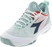 [Diadora] Womens Speed Blushield Fly 4 Plus Clay Tennis Sneakers Shoes - Blue, White