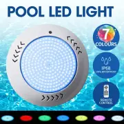 55W RGB LED Swimming Pool Light Resin filled Underwater Lamp w/ Remote Control