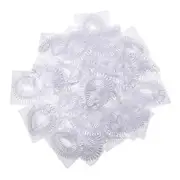 200 Pcs Disposable Plastic Shower Caps - Clear Shower Caps - Large Elastic