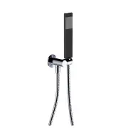Lincoln Hand Shower, Round Plate, Chrome &amp; Black