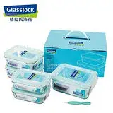 在飛比找遠傳friDay購物優惠-韓國【Glasslock】五件式強化玻璃保鮮盒居家組(400