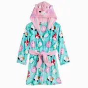 Squishmallows Robe Pajamas Cover Up Bathrobe 6 8 10 12 14 Costume Hoodie Cow NWT