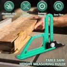 Aluminum Alloy Table Saw Height Measuring Ruler Double Scale Table Saw PaOSz