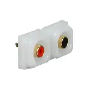 Clipsal Iconic 40SPK/2-TN - Audio Connector RCA Pair - Red & Black