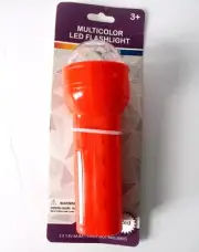 Multicolor LED Flashlight Kid Party Favors Plastic - Red