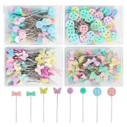 100 Pcs Dressmaking Sewing Pins with Transparent for Case Sewing Pins Sewing Too