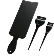 Segbeauty Black Highlight Board and Hair Tint Brush Set, Salon Hairdresser Highlighting Paddle & Hair Colouring Brush - Perfect for Hair Painting/Balayage Highlights