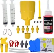 CYCOBYCO Bleed Kit for TEKTRO-TRP Hydraulic Disc Brakes I Bicycle Brakes Service Kit I Bleed Set with Hydraulic Mineral Oil for Disc Brake Perfect Bleeding of The Bicycle Brake