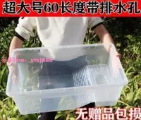 在飛比找樂天市場購物網優惠-超大號特大號烏龜缸帶排水塑料大型龜箱水陸缸烏龜飼養箱 mas