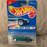 1995 Hot Wheels #344 Model Series 8/12 CAMARO CONVERTIBLE Aqua w/ Mag Variant