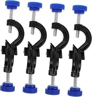 DECOMELODY 4pcs Large Spray Coated Lab Rod Clamps Laboratory Iron Stand Accessories Lightweight Table Clamp For Lab Utility Holders