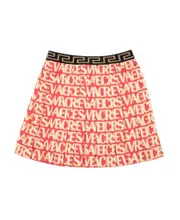 Versace Kids Elasticated Waistband Pleated Mini Skirt 8Y,10Y Nude