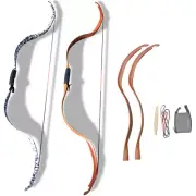 20lbs Archery Takedown Traditional Bow Recurve Wooden Horsebow Hunting Shooting