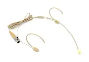 Beige Headset Omnidirectional Microphone fits Shure Wireless Belt Packs