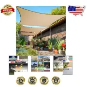 Stylish Sand Beige 6' x 14' Shade Sail - UV Protection for Outdoor Relaxation