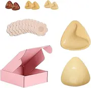 [Generic] Sticky Bra Inserts, Double-Sided Sticky Bra Inserts, Reusable Lift Push up Breast Pads, for Swimsuit Bikini Sports