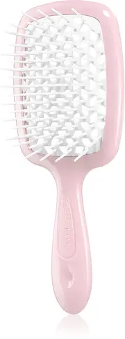Janeke Superbrush Small small flat brush 17.5 x 7 x 3 cm pink and white