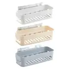 Suction Bath Shower Caddy Shampoo Lotion Holder Rectangle Wall Storage Shelf