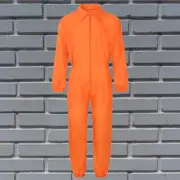 Halloween Costume Adult Orange Prisoner Costume With Handcuff Convict Outfit