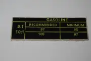 NOS 06-3905 recommended fuel decal Norton Commando Roadster 750 850 1969 - 75