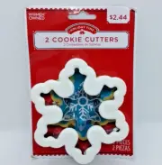 Holiday Time 2 Cookie Cutters Snow Flake Flakes Women Owned Brand New