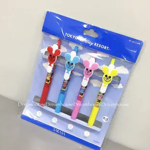 東京迪士尼 日本製 米奇 米妮 氣球系列 sarasa 多色筆 原子筆 鋼珠筆 筆組