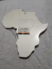 Continent of Africa PYO 9" x 9.5" Paint & Design Your Own Wood Sign