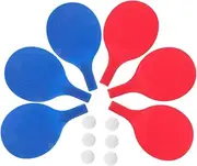 3 Pack Table Tennis Rackets Pingpong Paddles Boys and Girls' Racket Set Plastic Paddles Balls