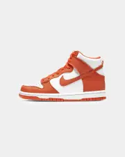 [Nike] Nike Kid's Dunk High (Gs) "Syracuse" White/orange - Size 7Y 7Y White Orange Bl