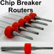 1.80mm .071" Chip Breaker Router (5 Pcs) Bits Drill Point 1/8" Shaft CNC URC170
