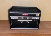 MINIATURE DOLLHOUSE 1:12 SCALE BLACK ESPRESSO MACHINE - M140B