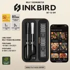 INKBIRD WiFi Bluetooth Meat Thermometer INT-12-BW Wireless Food Probes BBQ Grill