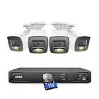 ANNKE 5MP PoE Camera Security System Two Way Audio Full Color Home Surveillance