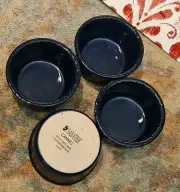 NEW Sabatier Baking Ramekin NAVY BLUE Custard Dessert 1 cup set of 4 Heat proof