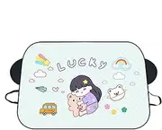 Car Cover for Snow | Cartoon Design Windshield Cover,Sunshade Protector, Winter Windshield Covers, Windshield Cover for Ice and Snow
