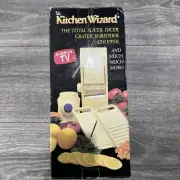 Vtg Kitchen Wizard Slicer Dicer Grater Shredder Chopper AS Seen TV Edger Juicer