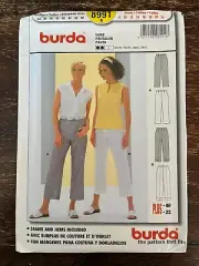 Burda 8991 UNCUT Sewing Pattern, Misses' Pants, Size 8-22