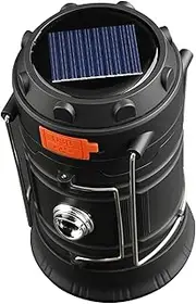Solar Camping Lantern | Hand Crank Solar Camp Lights - with Hook, High Brightness, Outdoor Survival Gear for Camping Fishing Hiking Backpacking Tent