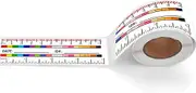 Self-Adhesive Wound Measurement Tools Sticker 100 pcs Wound Measuring Ruler Tape-Medical Ruler Body Measuring Tool for Wound Measure Sticker