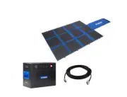 Kings 360W Folding Solar Blanket + BatBlock25 12V Battery Box +12mExtension Lead